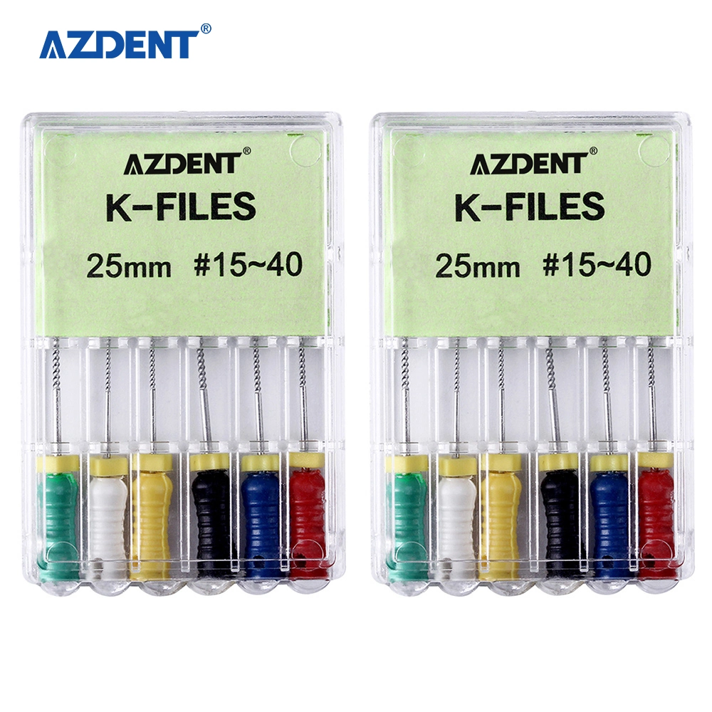 Easy Use Azdent Dental Niti Endodontic Root Canal Files 25mm #15-40 with CE