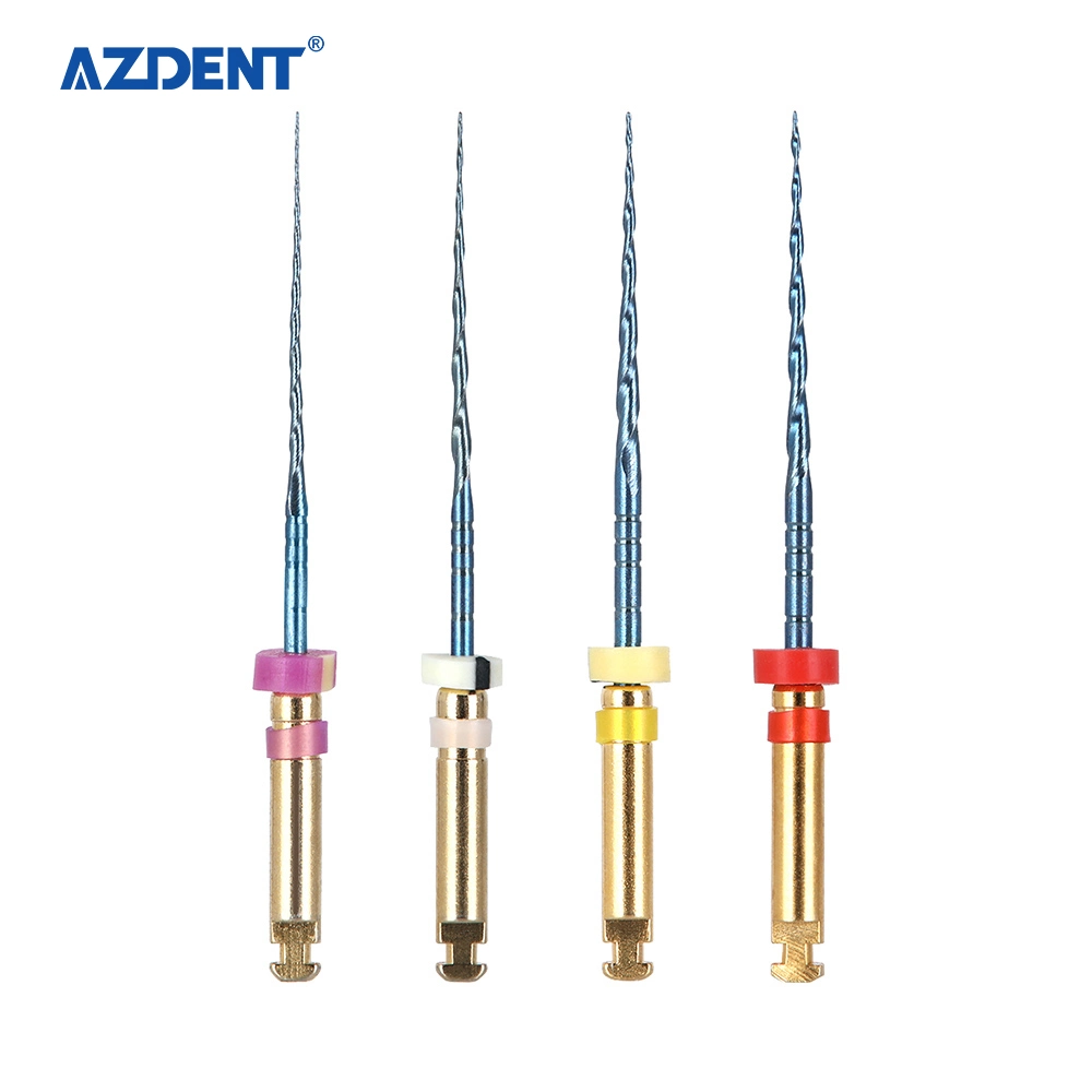 Azdent Dental File Endodontic Engine Use Niti Rotary File for Root Canal 25mm, #10-20 Blue